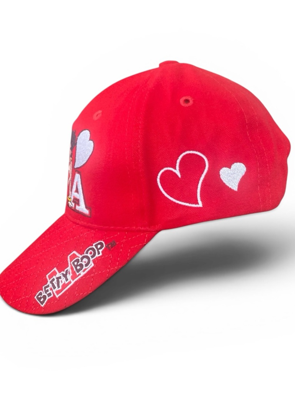 Betty Boop I ♥️ LA Red Baseball Cap NWT